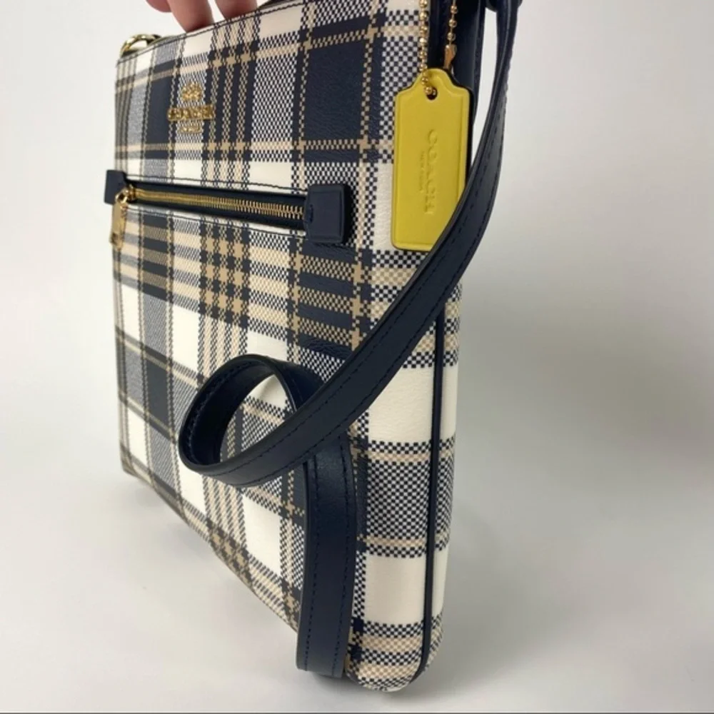 Coach Handbag Rowan File Crossbody Bag With Matching Wristlet Wallet set - Picture 3 of 14